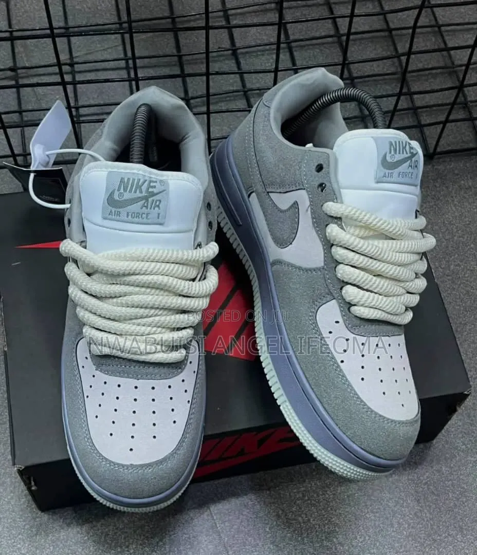 Grey canvas lace-up sneakers